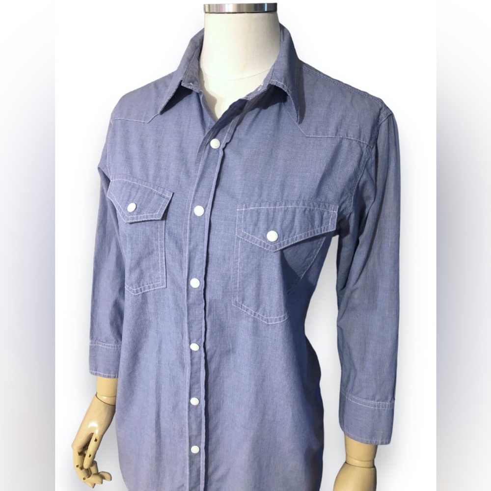 RAG & BONE Wyatt Snap Front Shirt - Picture 9 of 9